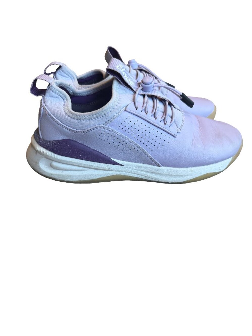 Clove Classic Sneakers Lavender Water Repellent Bungee Lace Nursing Size 7.5